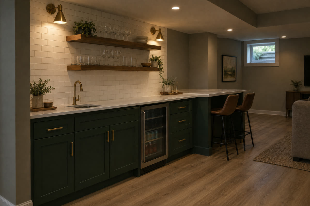 Finished basement