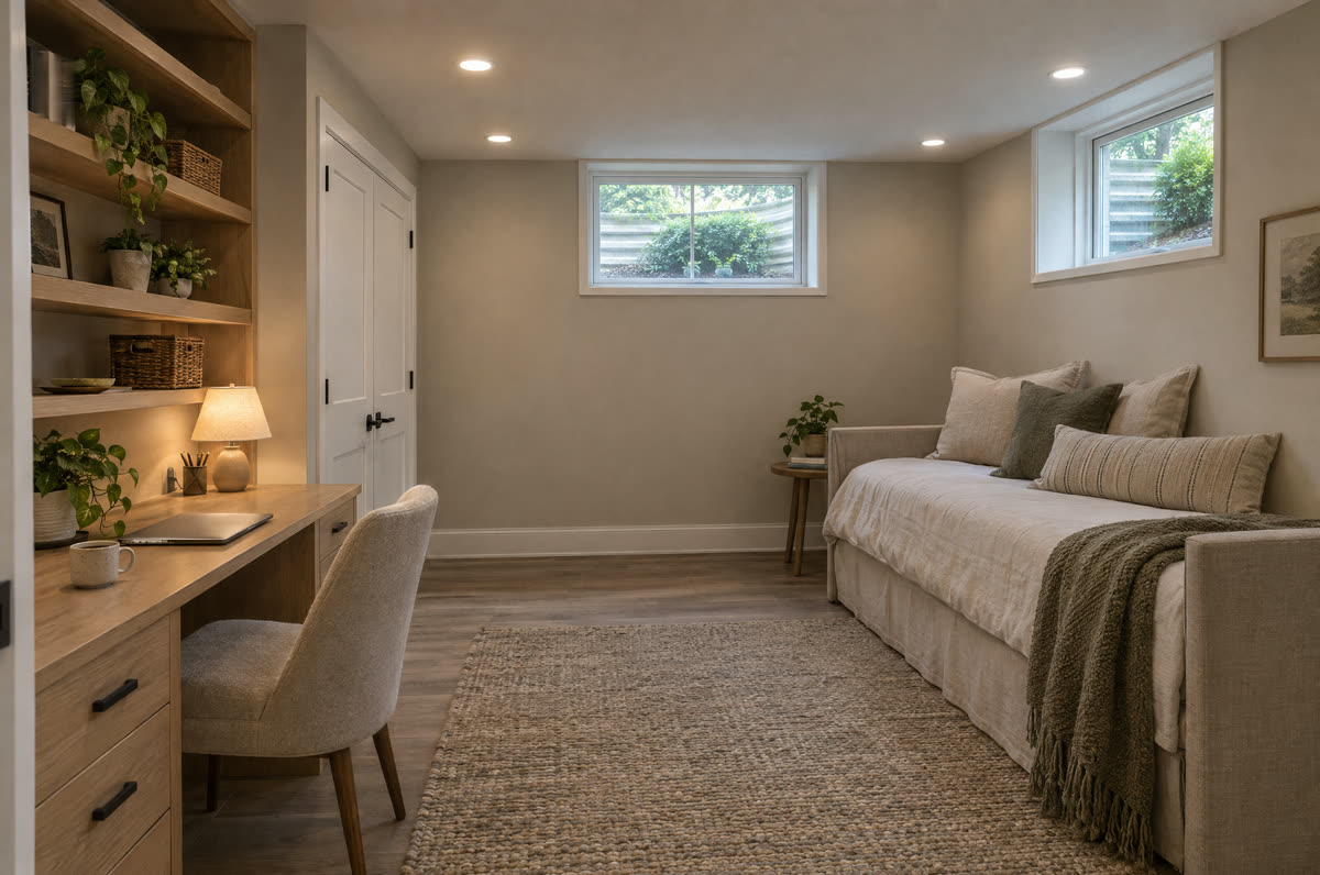 Finished basement