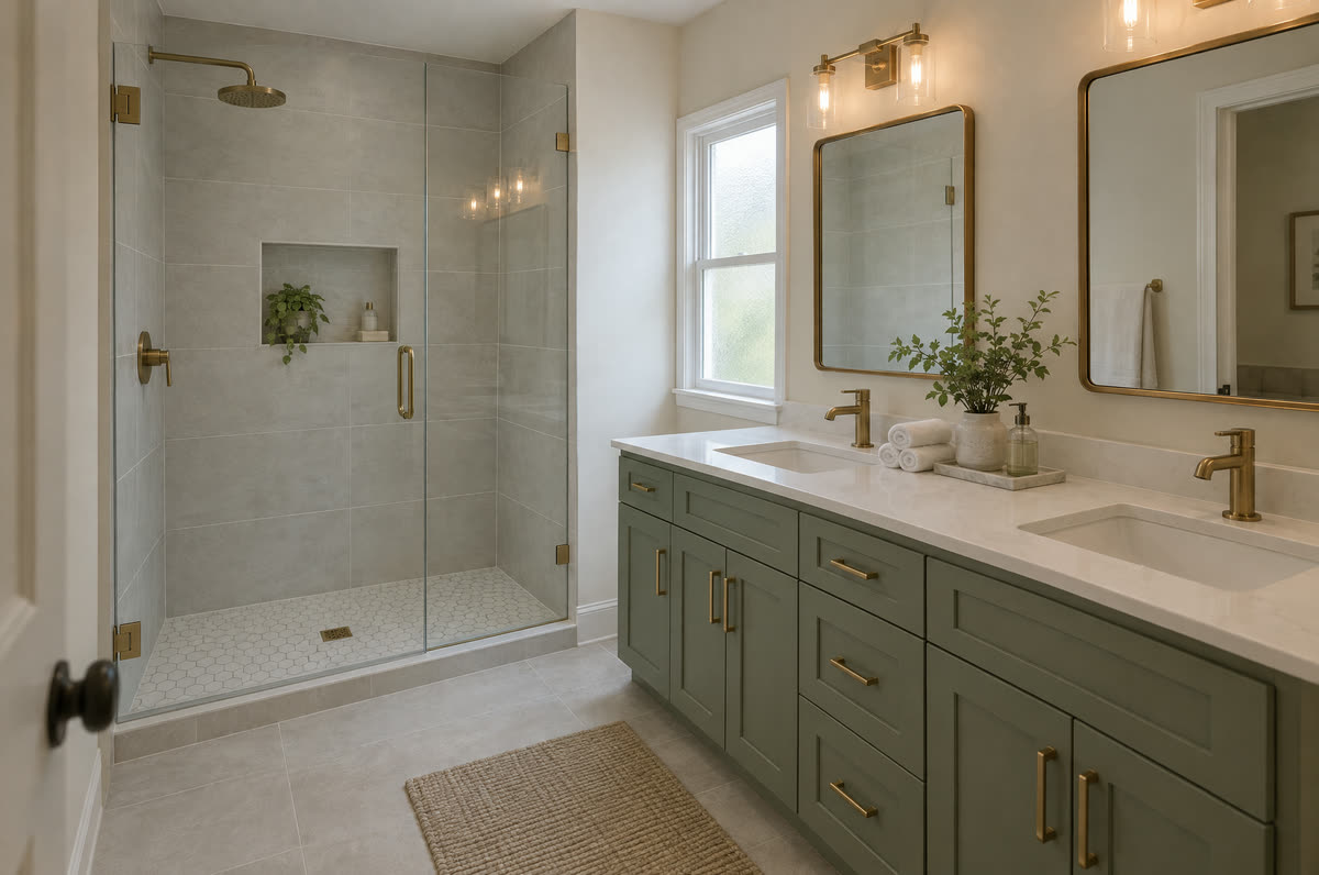 Remodeled bathroom