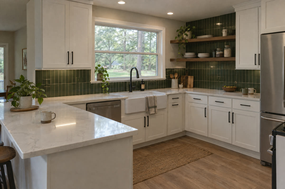 Remodeled kitchen