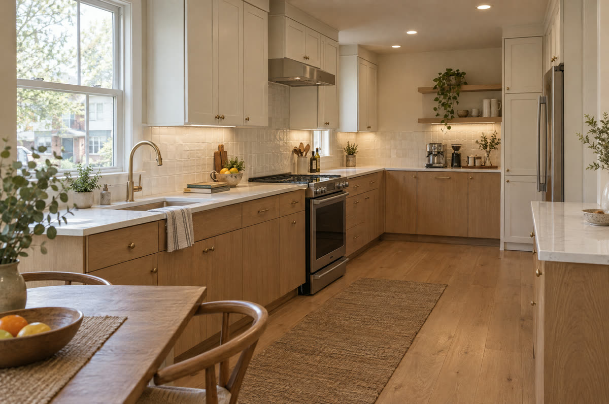 Remodeled kitchen