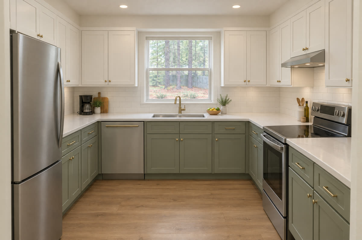 Kitchen after the remodel
