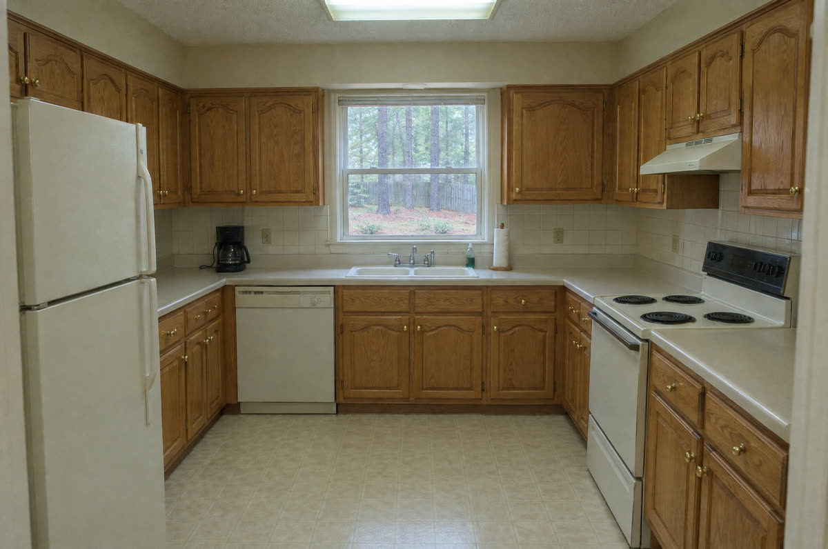 The same kitchen before the remodel